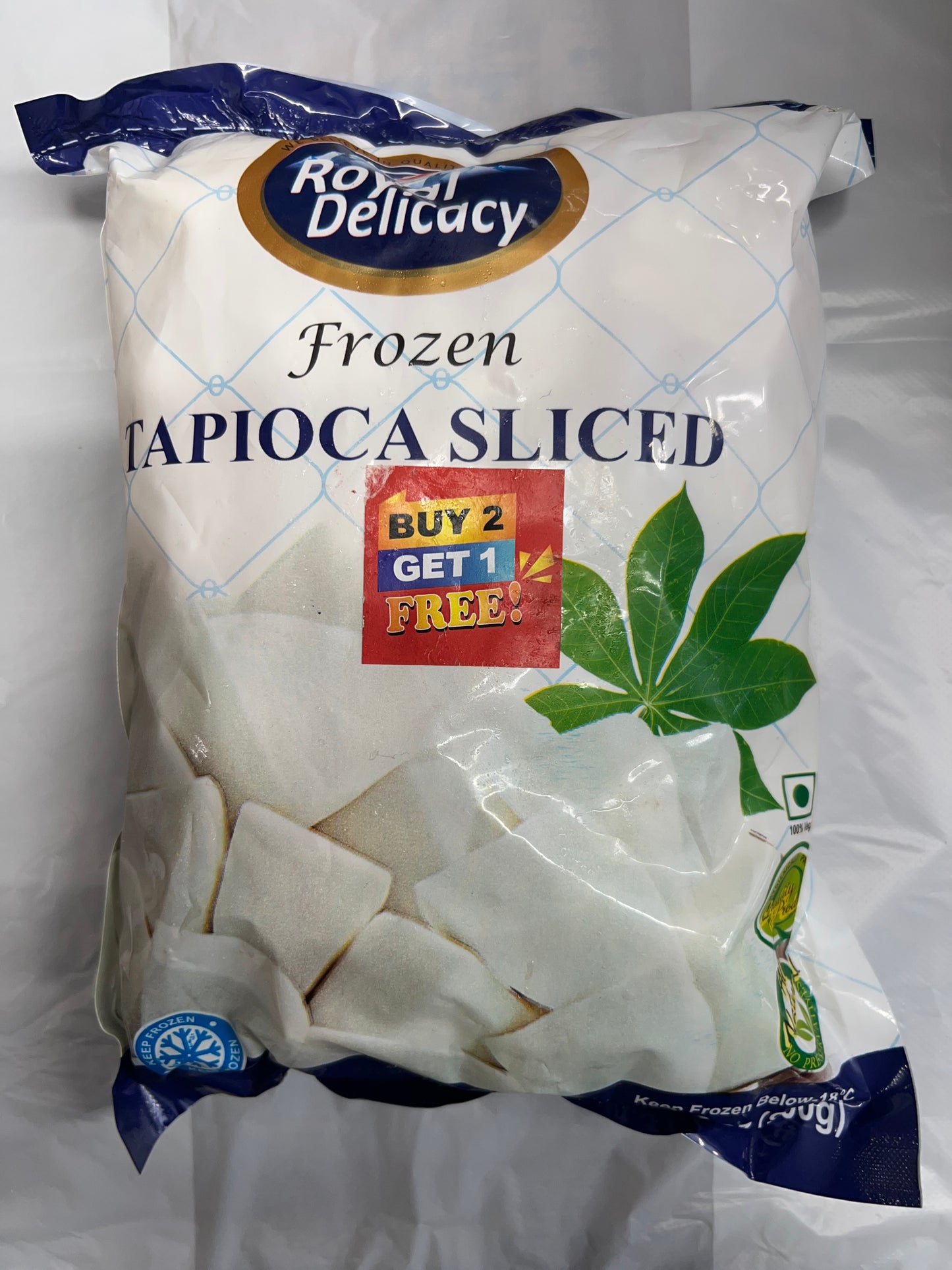 Royal delcasy frozen tapioca sliced