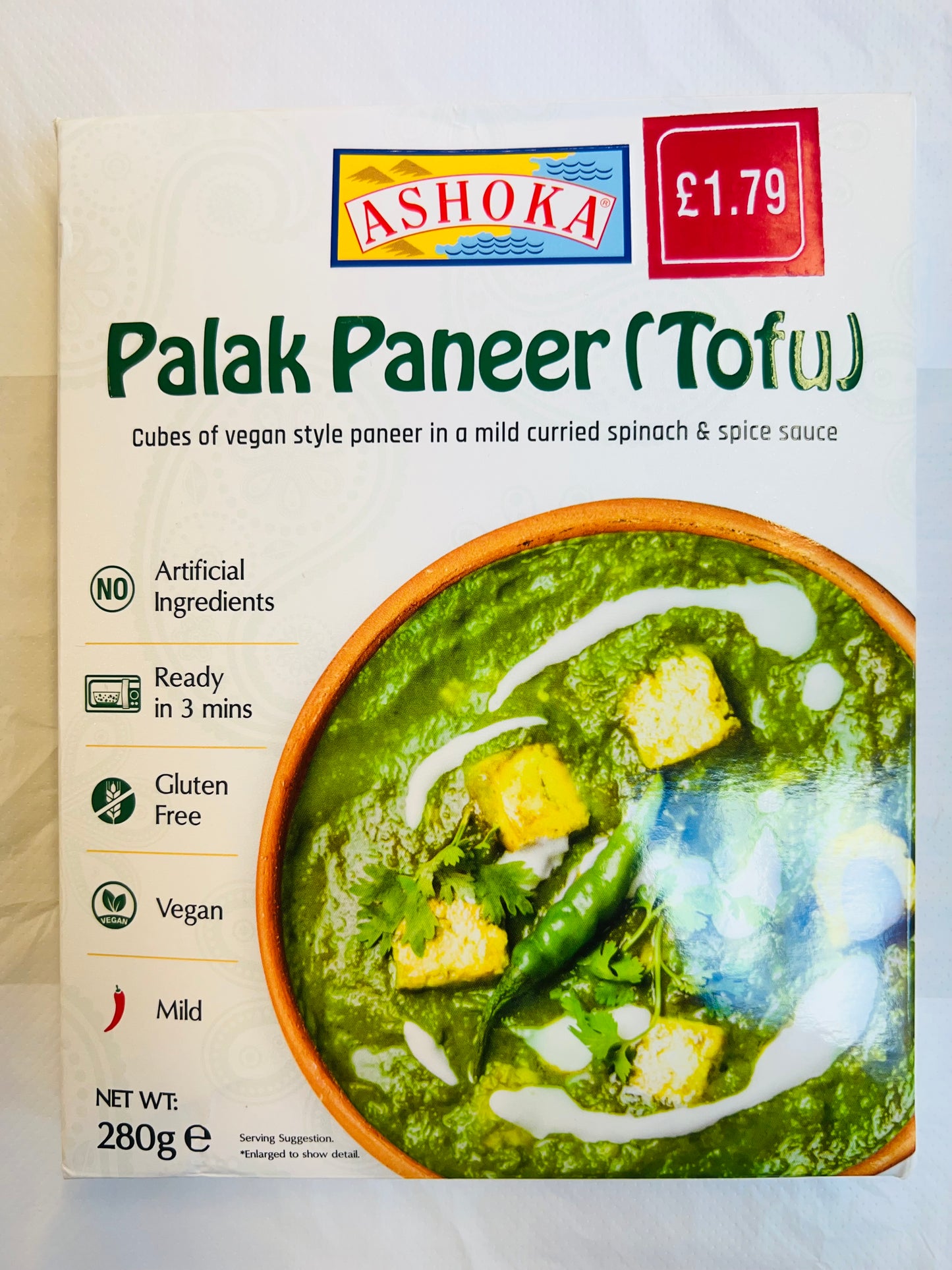 Ashoka palak paneer