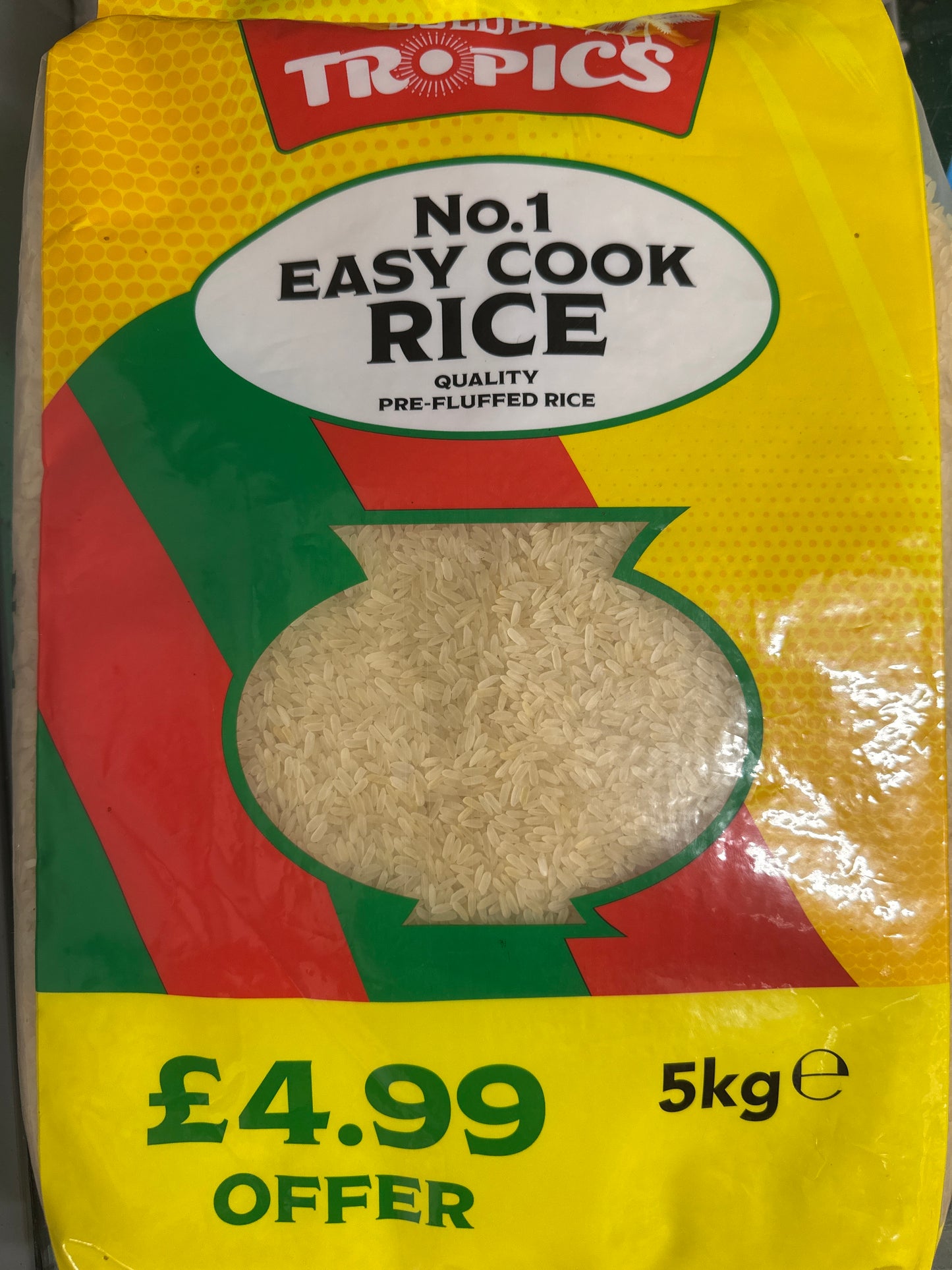 Golden tropics easy cook rice 5 kg
