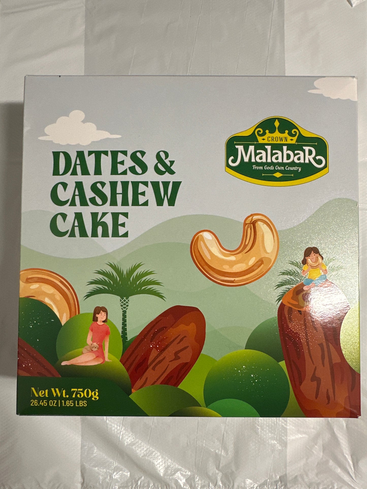 Malabar dates & cashew cake 750gm