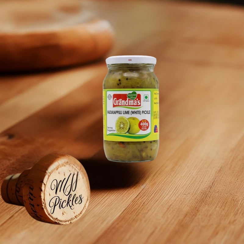 Grandmas Vadukppuli Lime White Pickle 400g