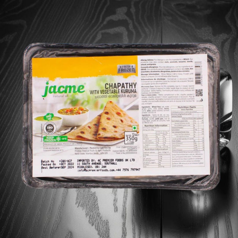 Jacme Chapathy with Vegetable Kuruma 350g
