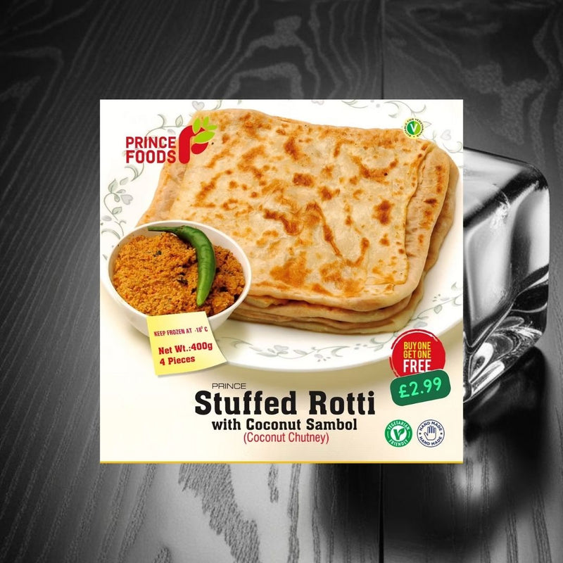 Prince Foods Stuffed Rotti Coconut 400g