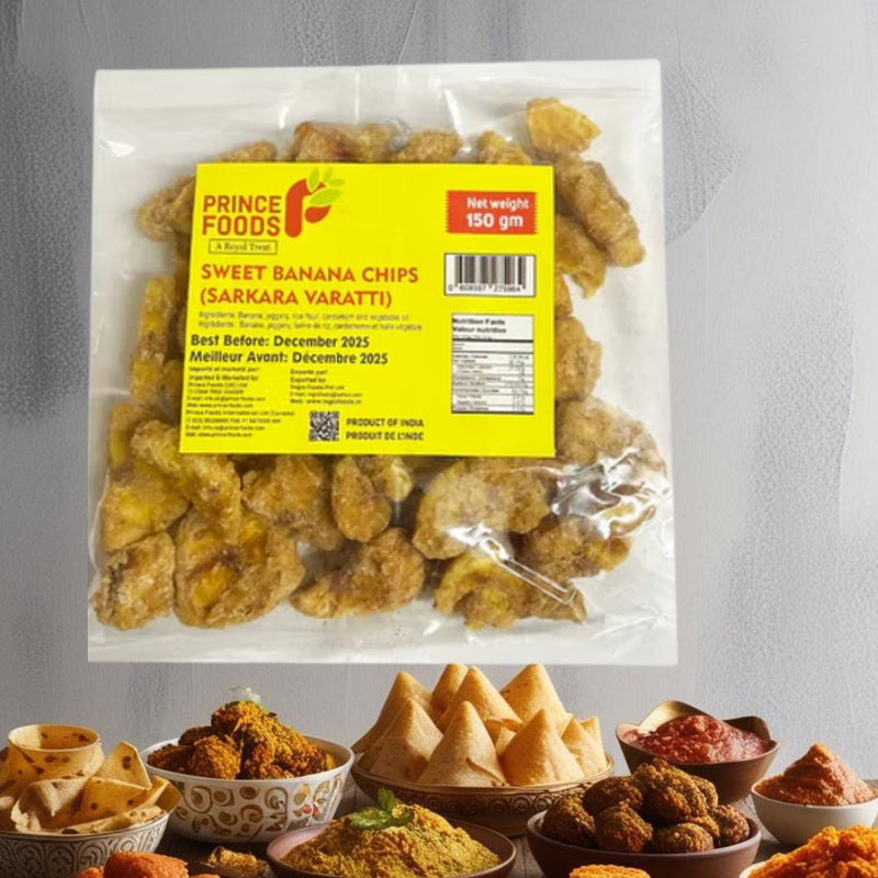 Prince Foods Sweet Banana Chips Sarkarra Varatti 150g