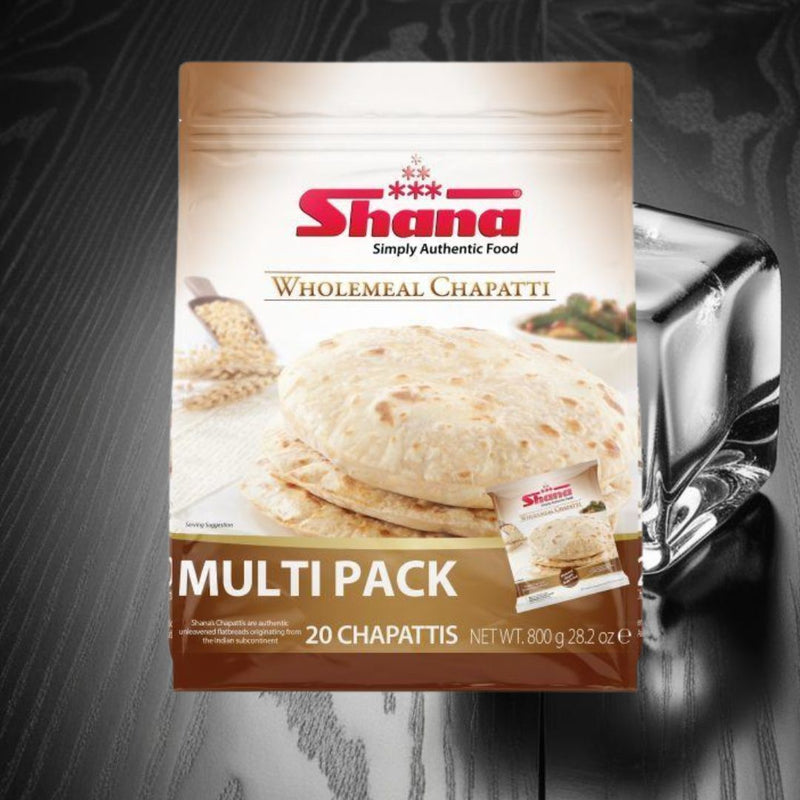 Shana Wholemeal Chapatti Multipack 20Pcs