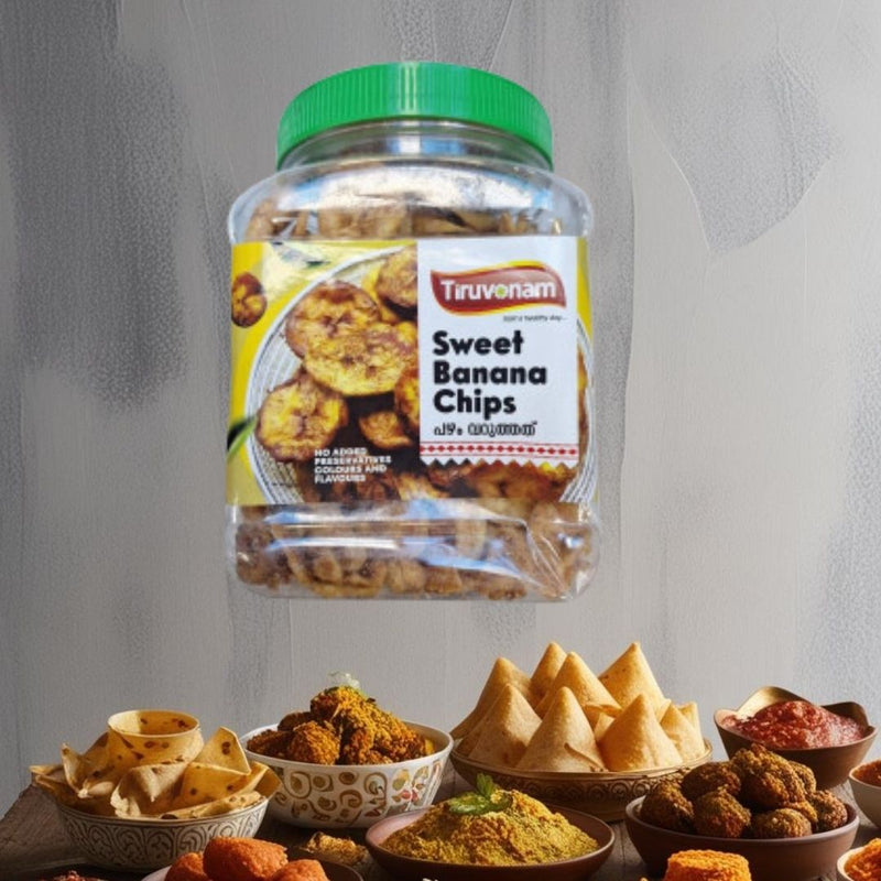 Tiruvonam Sweet Banana Chips 250g
