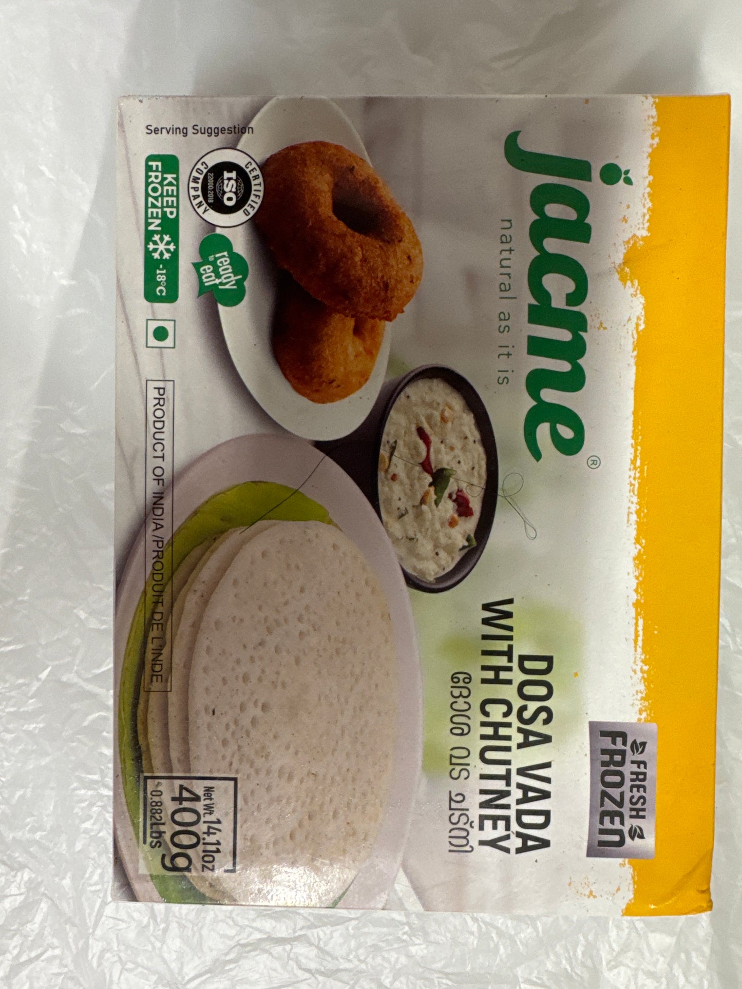 Jacma Dosa Vada With chutney