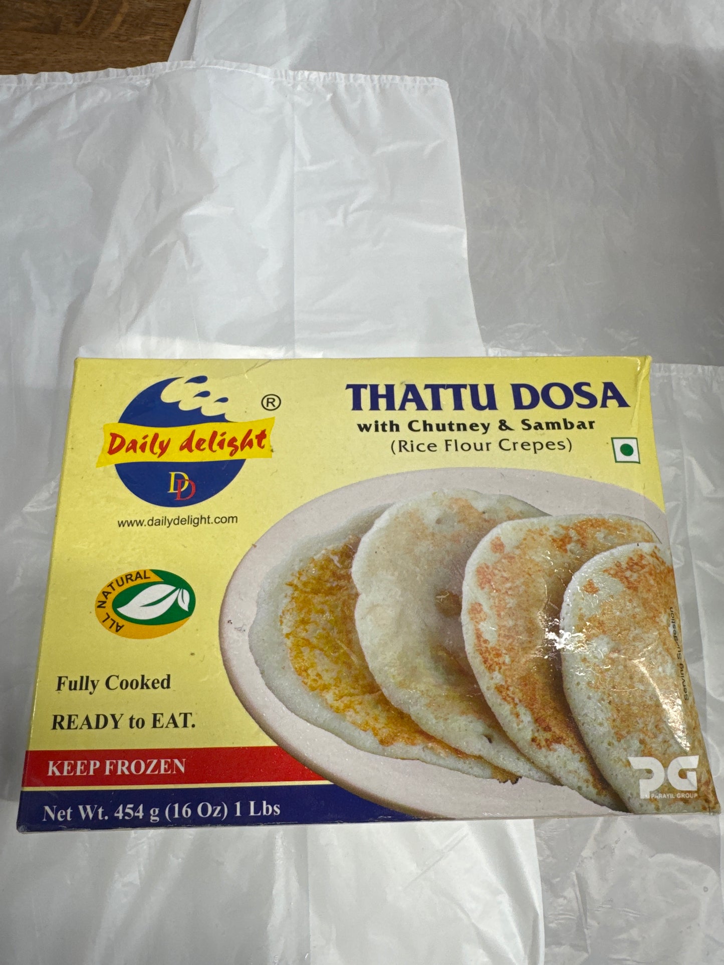 Daily Delight Thattu Dosa with Chutney and Sambar