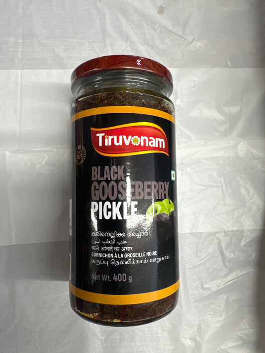 Tiruvonam Black Gooseberry Pickle 400g