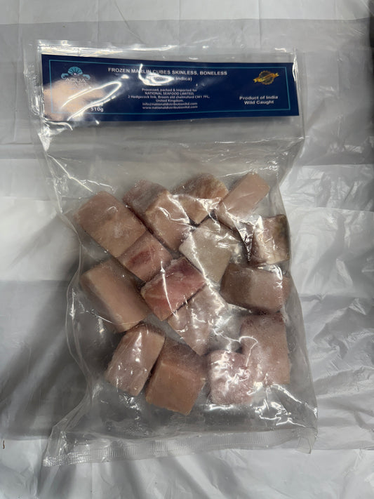 Aqua Feast Frozen Marlin Cubes Skinless, Boneless