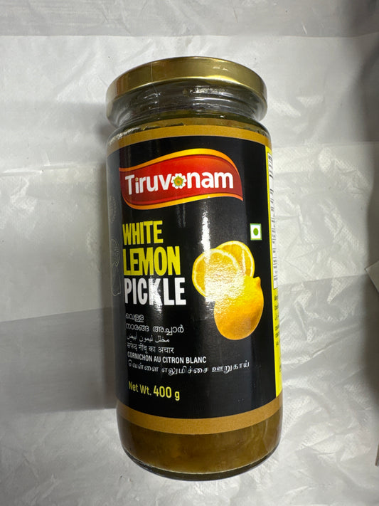 Tiruvonam White Lemon Pickle 400g