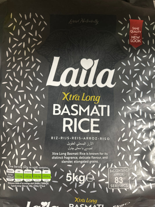 Laila extra long basmati rice 5 kg