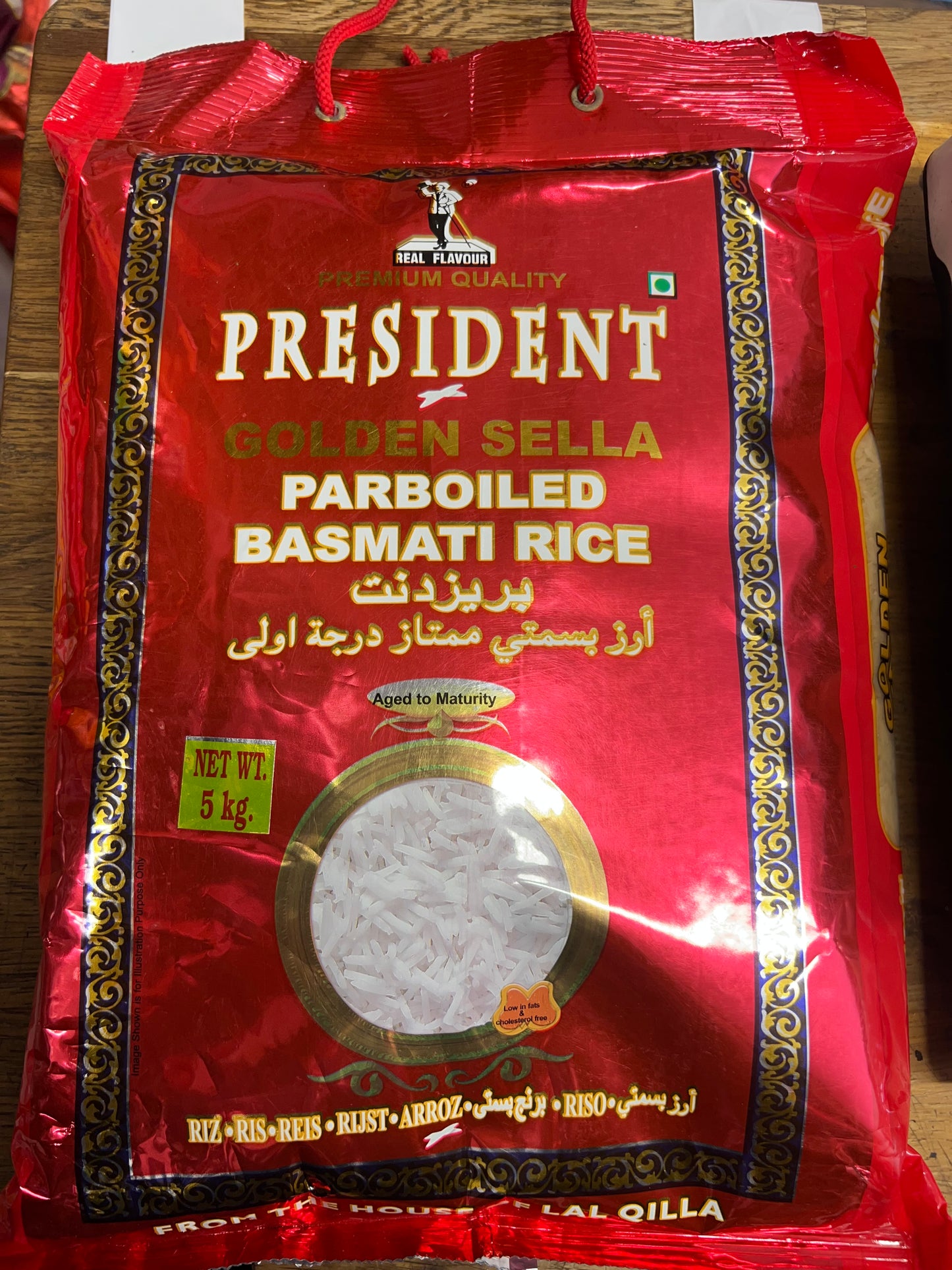 President golden sella basmati rice 5kg