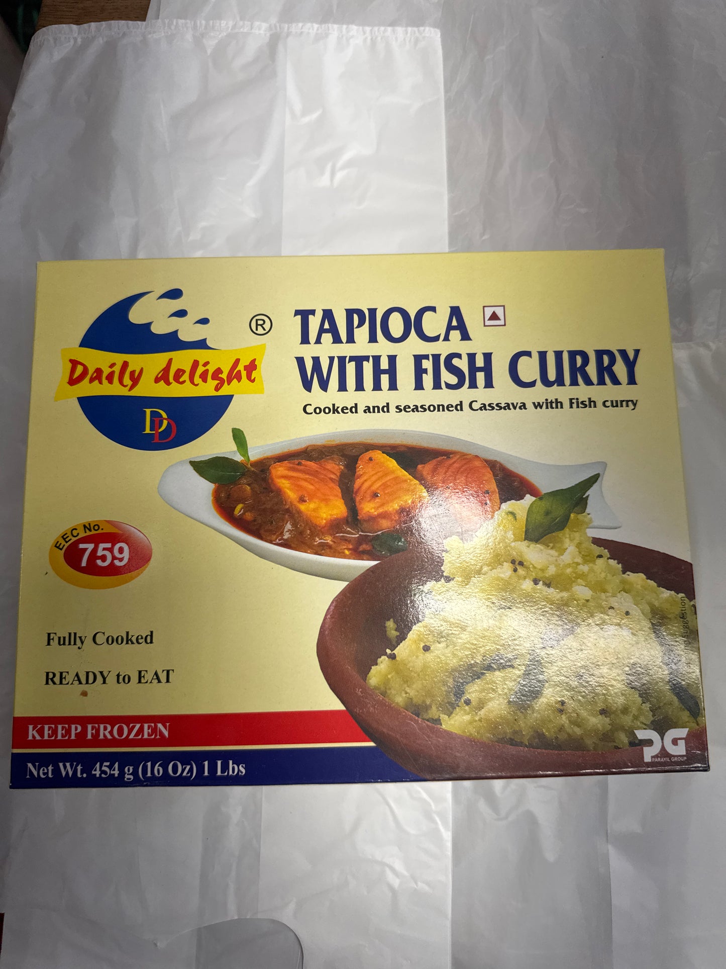 Daily Delight Tapioca with Fish Curry