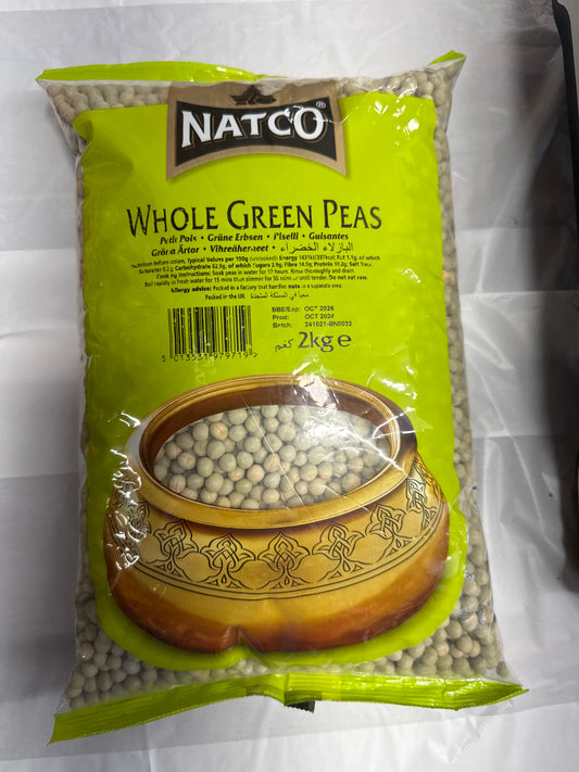 Natco Whole Green Peas 2kg